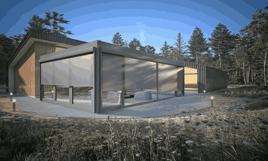 Vorhangs mit Reißverschluss